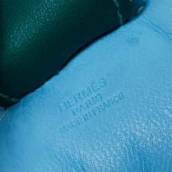 Pre Owned Hermes Blue GriGri Rodeo Horse Bag Charm MM