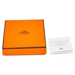 Pre Owned Hermes Isthme Lacquered Buffalo Horn Drop Earrings