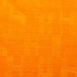 Pre Owned Hermes Orange Faconnee Grand H Jacquard Silk & Wool Scarf