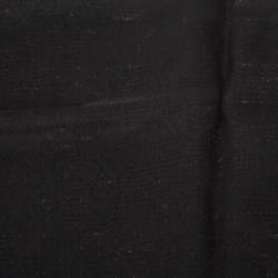 Pre Owned Hermes Black Hologram Motif Silk Chiffon Stole