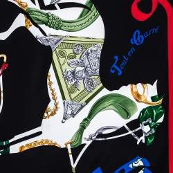 Pre Owned Hermes Multicolor Tout en Carre Silk Square Scarf