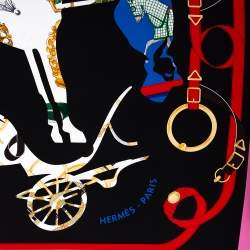 Pre Owned Hermes Multicolor Tout en Carre Silk Square Scarf