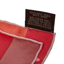 Pre Owned Hermes Pink Della Cavalleria Favolosa Silk Scarf