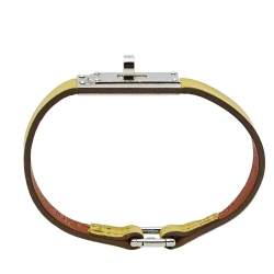 Pre Owned Hermès Soufre Leather Micro Kelly Bracelet M
