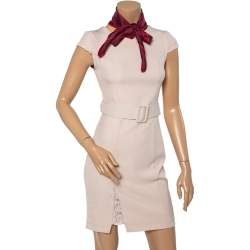 Pre Owned Hermes Red & Maroon Springs Silk Square Scarf