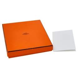 Pre Owned Hermès Pop H Yellow Lacquer Pendant Sterling Silver Necklace