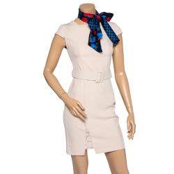 Pre Owned Hermès Red & Blue Camails Silk Maxi Twilly