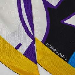 Pre Owned Hermès Multicolor Graff Silk Twilly