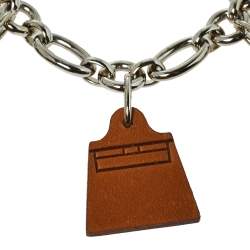 Pre Owned Hermes Brown Barenia Breloque Olga Amulette Bag Charm MM