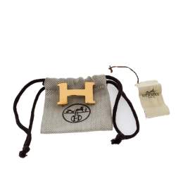 Pre Owned Hermès Gold Plated Constance Mini Belt Buckle