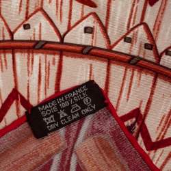 Pre Owned Hermès Purple Cosmogonie Apache Silk Scarf