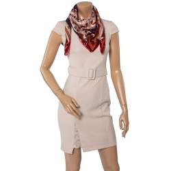 Pre Owned Hermès Purple Cosmogonie Apache Silk Scarf