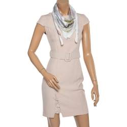 Pre Owned Hermès White La Danse du Cheval Marwari Silk Scarf