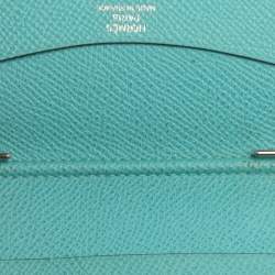 Hermes Bleu Atoll Epsom Globe Trotter PM Agenda Cover