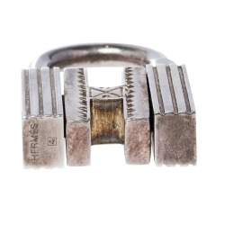 Pre Owned Hermès Sterling Silver 925 Touareg H Padlock Charm 