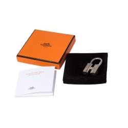 Pre Owned Hermès Sterling Silver 925 Touareg H Padlock Charm 