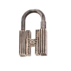 Pre Owned Hermès Sterling Silver 925 Touareg H Padlock Charm 
