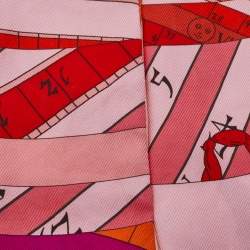 Pre Owned Hermes Multicolor Astrologie Nouvelle Printed Silk Twilly