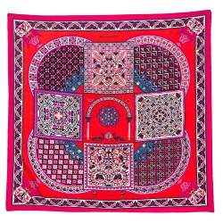 Pre Owned Hermes Multicolor Ciels Byzantins Printed Silk Square Scarf