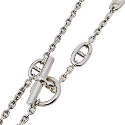 Pre Owned Hermès Sterling Silver Farandole Long Toggle Necklace