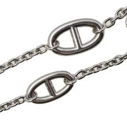 Pre Owned Hermès Sterling Silver Farandole Long Toggle Necklace