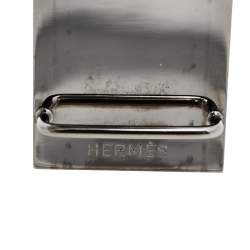 Pre Owned Hermes Palladium Plated Collier De Chien Belt Buckle
