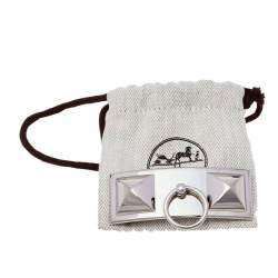 Pre Owned Hermes Palladium Plated Collier De Chien Belt Buckle