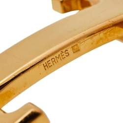 Pre Owned Hermes Gold Plated H Belt Buckle