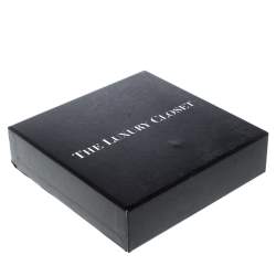 Pre Owned Hermès Clic H Orange Enamel Palladium Plated Narrow Bracelet PM