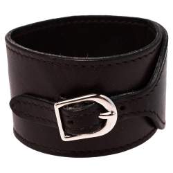 Pre Owned Hermes Chocolate Swift Leather Pavane Wrap Bracelet