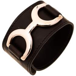 Pre Owned Hermes Chocolate Swift Leather Pavane Wrap Bracelet