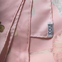 Pre Owned Hermès Pale Pink La Danse Silk Scarf 