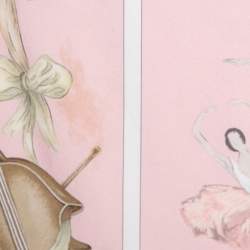 Pre Owned Hermès Pale Pink La Danse Silk Scarf 