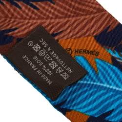 Pre Owned Hermès Multicolor Jaguar Quetzal Silk Twilly