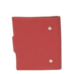 Pre Owned Hermes Red Togo Leather Ulysse PM Agenda Cover