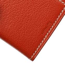 Pre Owned Hermes Feu Chevre Mysore Leather Photo Frame Holder 