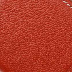 Pre Owned Hermes Feu Chevre Mysore Leather Photo Frame Holder 