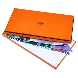 Pre Owned Hermès Multicolor Jaguar Quetzal Silk Twilly