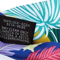 Pre Owned Hermès Multicolor Jaguar Quetzal Silk Twilly