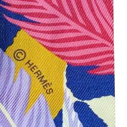 Pre Owned Hermès Multicolor Jaguar Quetzal Silk Twilly