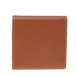 Pre Owned Hermes Brown Epsom Leather Post It Note Holder