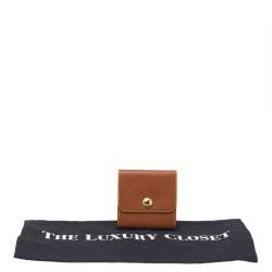 Pre Owned Hermes Brown Epsom Leather Post It Note Holder