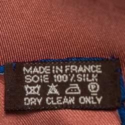 Pre Owned Hermès Brown Clerc Silk Scarf
