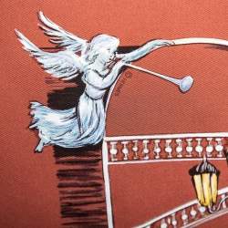 Pre Owned Hermès Brown Clerc Silk Scarf