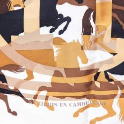 Pre Owned Hermès Blue La Ronde des Jockeys Silk Scarf