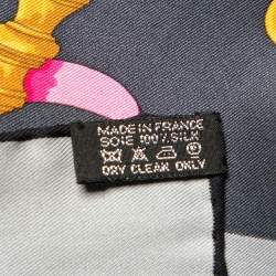 Pre Owned Hermes Multicolor Ferronnerie Silk Square Scarf