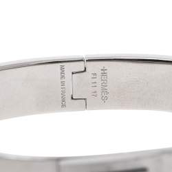 Pre Owned Hermes Palladium Plated Jet Bracelet