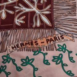 Pre Owned Hermés Multicolor Cavaliers Du Caucase Cashmere & Silk Scarf 