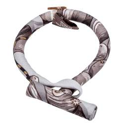 Pre Owned Hermès Grey Petit H Silk Bracelet
