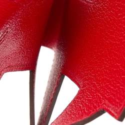 Hermes Rouge De Coeur Cherve Leather H Tag Phone Case